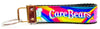 Care Bears Key Fob Wristlet Keychain 1" wide Zipper pull Camera strap - Petcollarshandmades