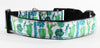 Cactus dog collar handmade adjustable buckle collar 1" wide leash Petcollarshandmade