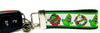 Ghostbusters Key Fob Wristlet Keychain 1 1/4"wide Zipper pull Camera strap - Petcollarshandmades