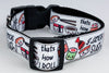 Sushi dog collar adjustable buckle collar 1" wide or leash food Petcollarshandmade