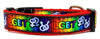 LGBT dog collar Handmade adjustable buckle collar 1" wide or leash - Petcollarshandmades