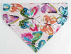 Butterfly Dog Bandana, Over the Collar dog bandana, Dog collar bandana, puppy - Petcollarshandmades