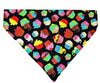 Cupcakes Dog Bandana, Over the Collar dog bandana, Dog collar bandana, puppy - Petcollarshandmades