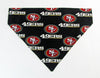 SF 49er's football Dog Bandana Over the Collar dog bandana Dog collar bandana Petcollarshandmade