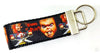 Chucky Key Fob Wristlet Keychain 1 1/4"wide Zipper pull Camera strap - Petcollarshandmades