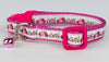 VW Beetle cat & small dog collar 1/2"wide adjustable handmade bell or leash Petcollarshandmade