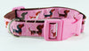 Dachshund dog collar handmade adjustable buckle collar 1" wide or leash Petcollarshandmade