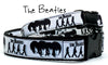 The Beatles dog collar handmade adjustable buckle 5/8" wide or leash Rock N Roll Petcollarshandmade
