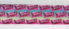 Skittles dog collar handmade adjustable buckle collar 5/8" wide or leash Petcollarshandmade