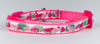Watermelon cat or small dog collar 1/2" wide adjustable handmade bell or leash Petcollarshandmade