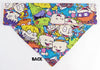Rugrats Dog Bandana, Over the Collar dog bandana Dog collar bandana puppy Petcollarshandmade