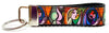 Picasso Key Fob Wristlet Keychain 1" wide Zipper pull Camera strap handmade - Petcollarshandmades