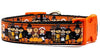 Thanksgiving dog collar handmade adjustable buckle 1" wide or leash holiday Petcollarshandmade