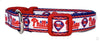 Phillies dog collar handmade adjustable buckle baseball 1"or 5/8" wide or leash Petcollarshandmade