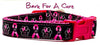 Bark For A Cure dog collar handmade adjustable buckle collar 5/8"wide or leash - Petcollarshandmades