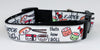 Sushi dog collar adjustable buckle collar 1" wide or leash food Petcollarshandmade