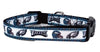 Eagles dog collar handmade adjustable buckle collar 5/8" wide or leash fabric Petcollarshandmade