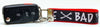 Bad To The Bone  Key Fob Wristlet Keychain 1"wide Zipper pull Camera strap Petcollarshandmade