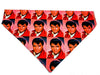 Elvis Dog Bandana Over the Collar dog bandana Dog collar bandana Rock N Roll Petcollarshandmade