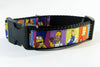 Simpsons dog collar handmade adjustable buckle collar 1" or 5/8" wide or leash - Petcollarshandmades