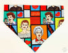 I Love Lucy Dog Bandana Over the Collar dog bandana Dog collar bandana puppy - Petcollarshandmades
