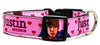 Justin Bieber dog collar Handmade adjustable buckle 1" wide or leash Rock N Roll Petcollarshandmade