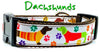 Dachshunds dog collar handmade adjustable buckle collar 1" or 5/8"wide or leash - Petcollarshandmades