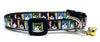 Kitties cat or small dog collar 1/2" wide adjustable handmade bell or leash Petcollarshandmade