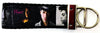 Prince Key Fob Wristlet Keychain 11/4"wide Zipper pull Camera strap - Petcollarshandmades