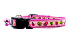 Butterfly cat or small dog collar 1/2" wide adjustable handmade bell or leash Petcollarshandmade