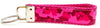 Camo Pink Key Fob Wristlet Keychain 1"wide Zipper pull Camera strap handmade Petcollarshandmade