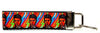 David Bowie Key Fob Wristlet Keychain 1"wide Zipper pull Camera strap - Petcollarshandmades