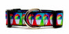 Snow Cones dog collar handmade  adjustable buckle collar 1" or 5/8"wide or leash Petcollarshandmade