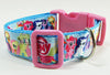 My Little Pony dog collar handmade adjustable buckle collar 1"wide or leash Petcollarshandmade