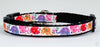 Elephants cat or small dog collar 1/2" wide adjustable handmade bell leash - Petcollarshandmades