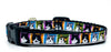 Kitties cat or small dog collar 1/2" wide adjustable handmade bell or leash Petcollarshandmade