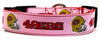 SF 49ERS girl dog collar handmade adjustable buckle 1" or 5/8" wide or leash Petcollarshandmade