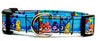 Care Bear dog collar handmade adjustable buckle collar 5/8" wide or leash fabric Petcollarshandmade