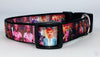 Lucy dog collar handmade adjustable buckle collar 1"wide or leash Petcollarshandmade