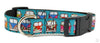 VW Bus dog collar handmade adjustable buckle collar 1" wide or leash Petcollarshandmade