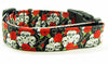 Skulls dog collar Handmade adjustable buckle collar 1" wide or leash Petcollarshandmade