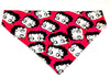 Betty Boop Dog Bandana Over the Collar dog bandana Dog collar bandana Petcollarshandmade