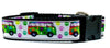 VW Bus dog collar handmade adjustable buckle collar 1" wide or leash Petcollarshandmade