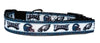Eagles dog collar handmade adjustable buckle collar 5/8" wide or leash fabric Petcollarshandmade