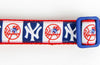 NY Yankees dog collar handmade adjustable buckle collar football 1"wide or leash Petcollarshandmade