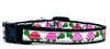 Turtles cat or small dog collar 1/2" wide adjustable handmade bell or leash Petcollarshandmade