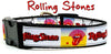 Rolling Stones dog collar Rock N Roll handmade adjustable buckle 1"or 5/8"wide Petcollarshandmade