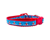 Snowman cat or small dog collar 1/2" wide adjustable handmade or leash Petcollarshandmade