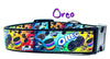 Oreo dog collar handmade adjustable buckle collar 1" or 5/8" wide or leash Petcollarshandmade