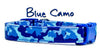 Blue Camo dog collar handmade adjustable buckle 1"or 5/8" wide or leash hunting Petcollarshandmade